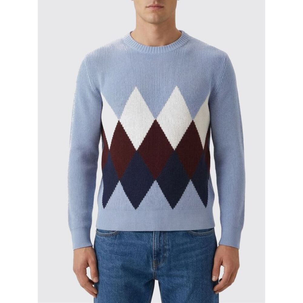 Ballantyne Sweater Men Gnawed Blue